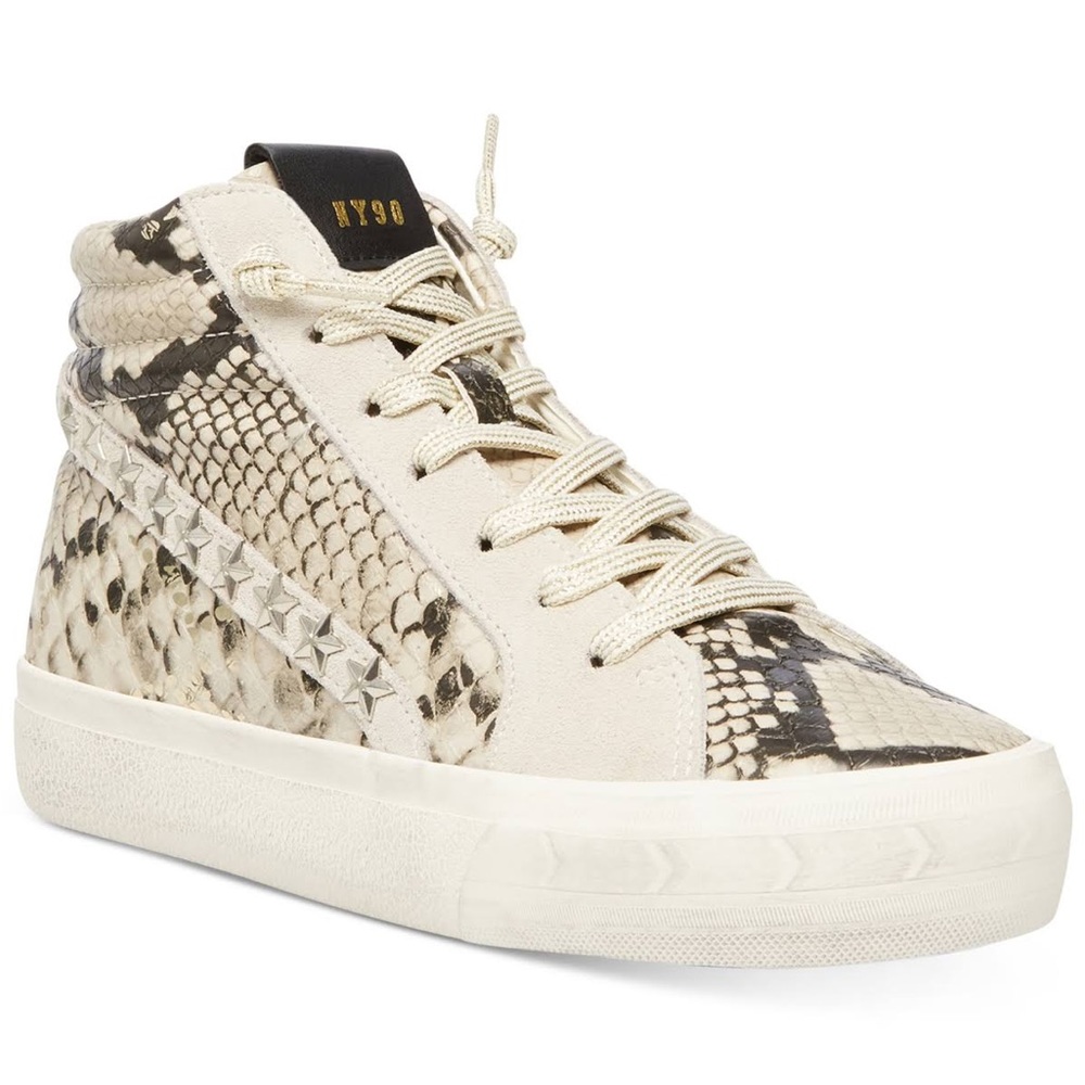 Steve Madden Snake Skin High Top Sneakers